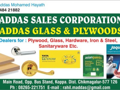 MADDAS SALES CORPORATION