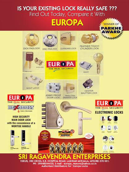 Internal Door Locks: Mortise Handles MHZR611 by Europa