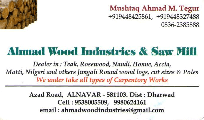 AHMAD WOOD INDUSTRIES & SAW MILL