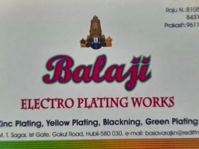 BALAJI ELECTROPLATING WORKS HUBLI