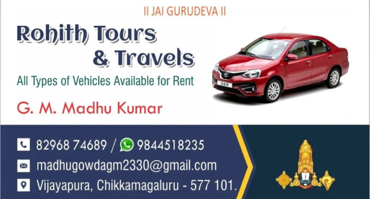 ROHITH TOURS & TRAVELS CHIKMAGALUR