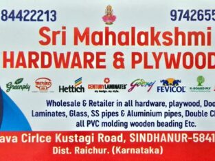 SRI MAHALAKSHMI HARDWARE & PLYWOODS SINDHANUR