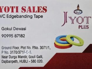 JYOTI SALES PVC EDGEBANDING TAPE HUBLI