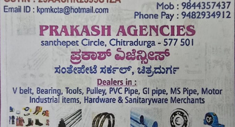 PRAKASH AGENCIES CHITRADURGA