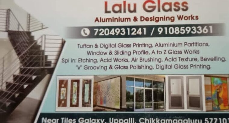 LALU GLASS ALUMINIUM & DESIGNING WORKS CHIKMAGALUR
