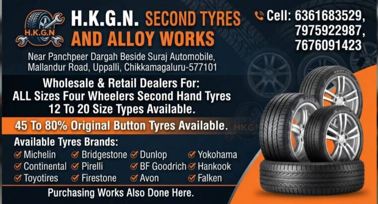 H.K.G.N. SECOND TYRES AND ALLOY WORKS